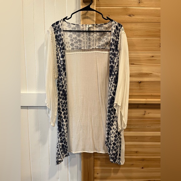 Rip Curl Tops - Ripcurl Shibori Kimono Coverup